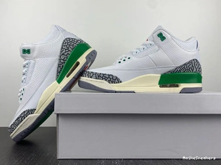 MaikeSneakers Retro 3 Fashionable 3829 Green Lucky CK9246- Jordan 1025